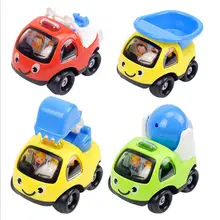 GloryStar 4 шт. детский мультипликационный выдвижной автомобиль Развивающие мини-автомобили