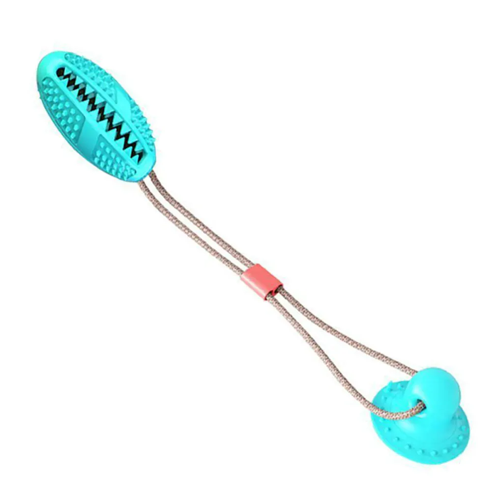As shown Pet Dog Molar Chew Self-playing TPR Ball with Suction Cup Teeth Cleaning Pet Supplies AC889 - Цвет: As shown