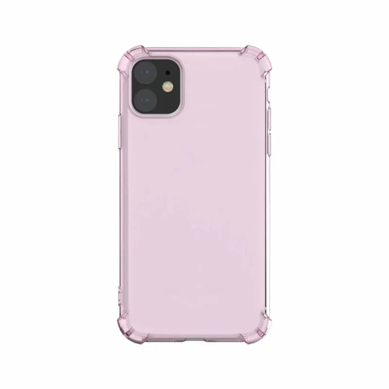 

For Iphone 11 5.8 6.1 6.5 inch 2019 Super Shockproof Soft TPU Case Hybrid Four Colorful Phone Clear Cover 20pcs