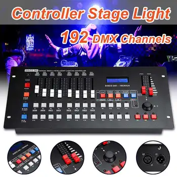 

192 DMX Controller DJ Equipment DMX 512 Console Stage Lighting For LED Par Moving Head Spotlights DJ Controller Console Dimmer