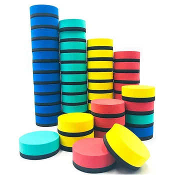 

Dry Erase Erasers, 48 Pieces Mini Magnetic Whiteboard Erasers Dry Erase Erasers Chalkboard Erasers for Home Classroom of fice Us