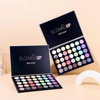 

35 Colors Professional Eyeshadow Beauty Glazed Colorful Makeup Bright Shimmer Matte Eyeshadow High Gloss Silky Powder NEW