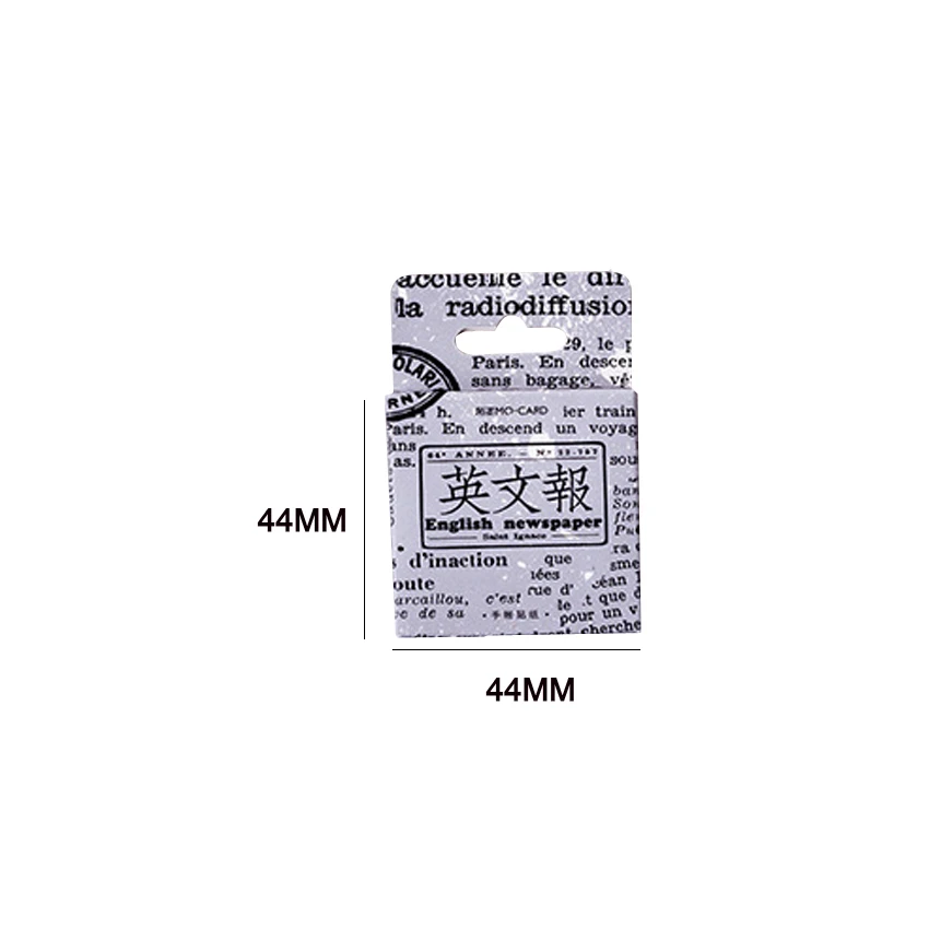 Caixas de Jornal Inglês do Vintage Etiqueta de Papel Decorativo para Scrapbooking Encaixotado Adesivo Washi Álbum 56 18 High Quality Material escolar e de escritório
