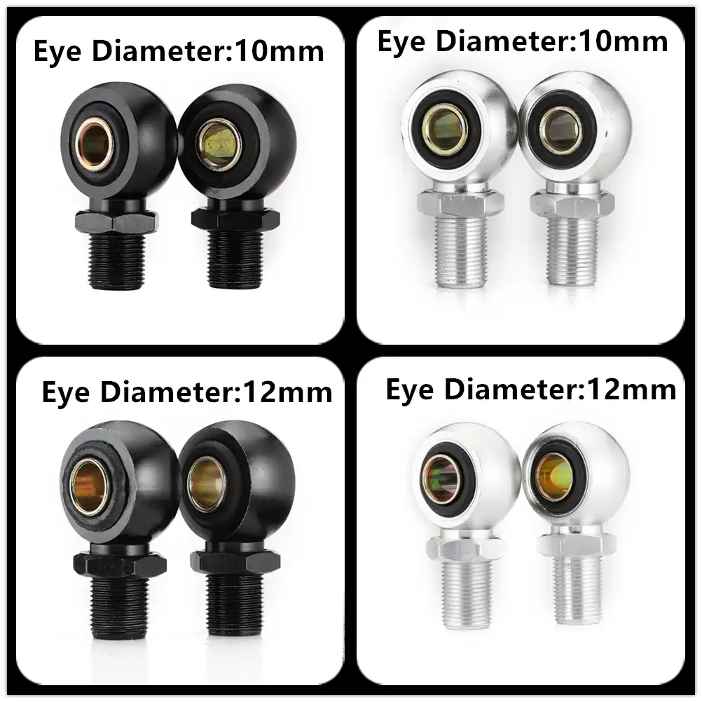 Noir C-FUNN 10Mm Eye Adaptateur Eye End pour Amortisseur 340Mm Moto Scooter ATV