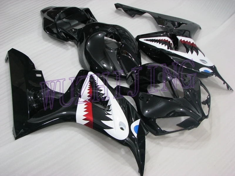 Пластиковые обтекатели CBR 1000 RR 06 Наборы для тела Fireblade 2007 Black Shark набор для всего тела Fireblade 2006-2007