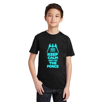 

LYTLM Star Wars Darth Vader Shirts Master Yoda T Shirt Fille Teenage Boys T Shirts Luminous Kids Shirts Boys Glow in Dark Tshirt