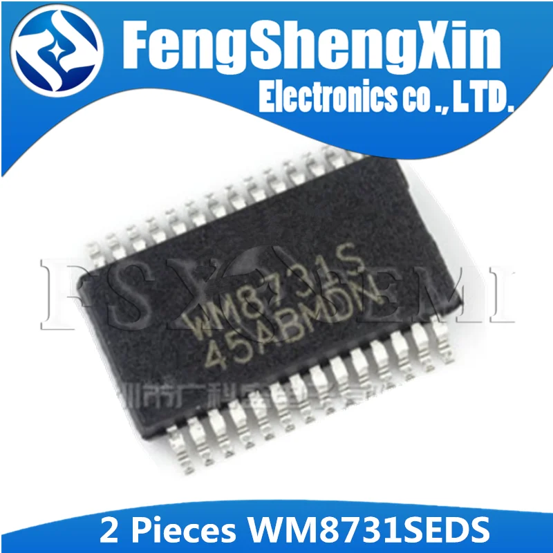 2pcs WM8731SEDS SSOP 28 WM8731S SSOP WM8731 SSOP28 Audio codec with