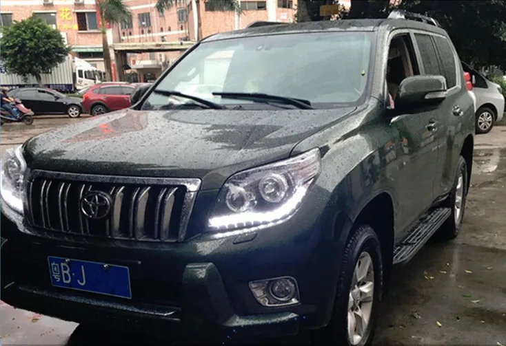 Головной фонарь для Toyota Prado 2010-2013 LC150 фары Противотуманные фары Дневные ходовые огни DRL H7 светодиодный Биксеноновая лампа автомобильные аксессуары