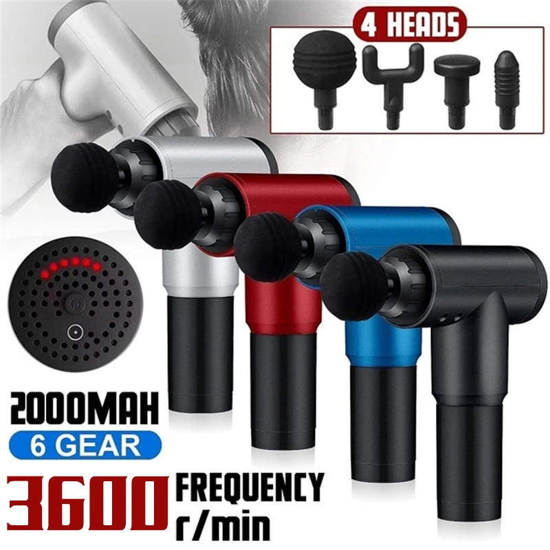 

Massage Guns Electric Muscle Deep Vibration Muscle Relaxation Massage Gun Deep Muscle Massage Gun Fitness Equipment Tool NEW