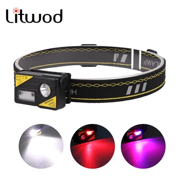 

XM-L2 U3 Sensor Led Headlamp USB Rechargeable Head Cap Lamp Build-in Battery Waterproof Flashlight Light Headlight Bulbs