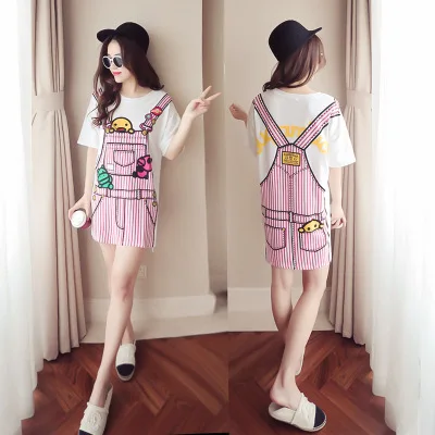 

Short Sleeve Nightgown Fake Slip Nightdress M-XXL (9.5 Yuan) Home-feeding Image