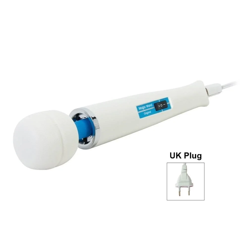 UK plug Новинка 30 скоростей Горячая Волшебная палочка массажер AV вибратор Персональный всего тела Электрический вибрирующий массажер HV260R 110-250 В 32*6 см - Цвет: UK plug
