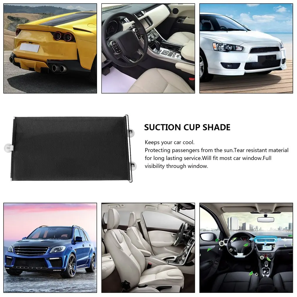 Высокое качество Авто Аксессуары Выдвижная боковая оконная Автомобильная Солнцезащитная шторка автоматические рулонные солнцезащитные шторы оконная пленка