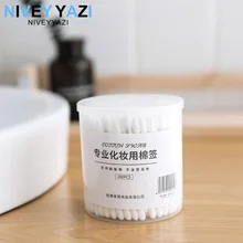200pcs Double Head Bamboo Cotton Swabs Microbrush Ear Wood Sticks Reusable Cotton Swab Micro Brushes Ears Cleaning Care Tools