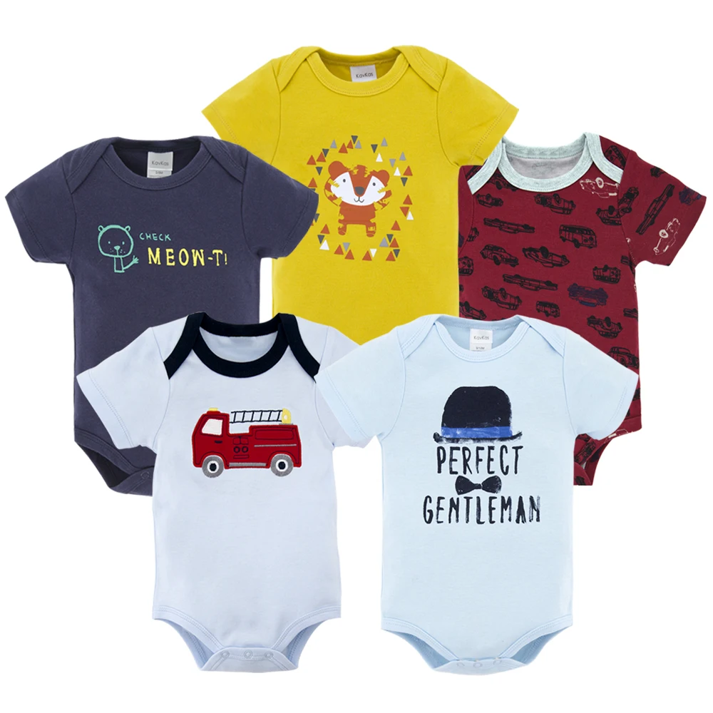Honeyzone/Детские боди из хлопка; Детский комбинезон с короткими рукавами; Одежда для новорожденных; 5 шт./лот; одежда для маленьких девочек и мальчиков; Roupa de - Цвет: HY21202165