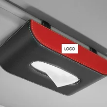 Кожаный Автомобильный солнцезащитный козырек Tissue Box автоматический насос держатель кассеты съемная коробка для бумажных салфеток Органайзер Подходит для BMW