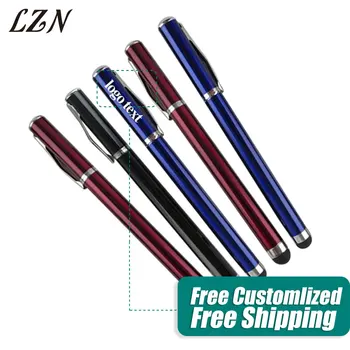 

LZN Free Customlized Name/Date/Text With Multifunction Stylus Pen Ballpoint Pen Touch Screen Metal Capacitance pen For Wedding