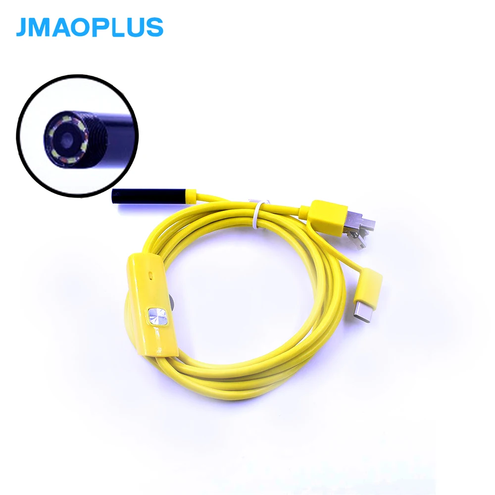 

7mm Endoscope Camera Flexible IP67 Waterproof Inspection 3 in 1 computer USB Android Pipe night vision industrial endoscope