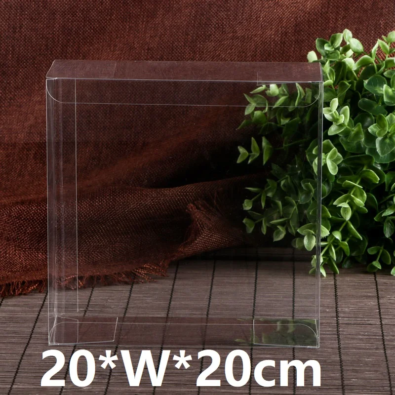 

20*20*Hcm PVC Clear Plastic Large Craft Gift Wedding Party Favor Transparent Package Box Packaging Box For jewelry/Candy/toys