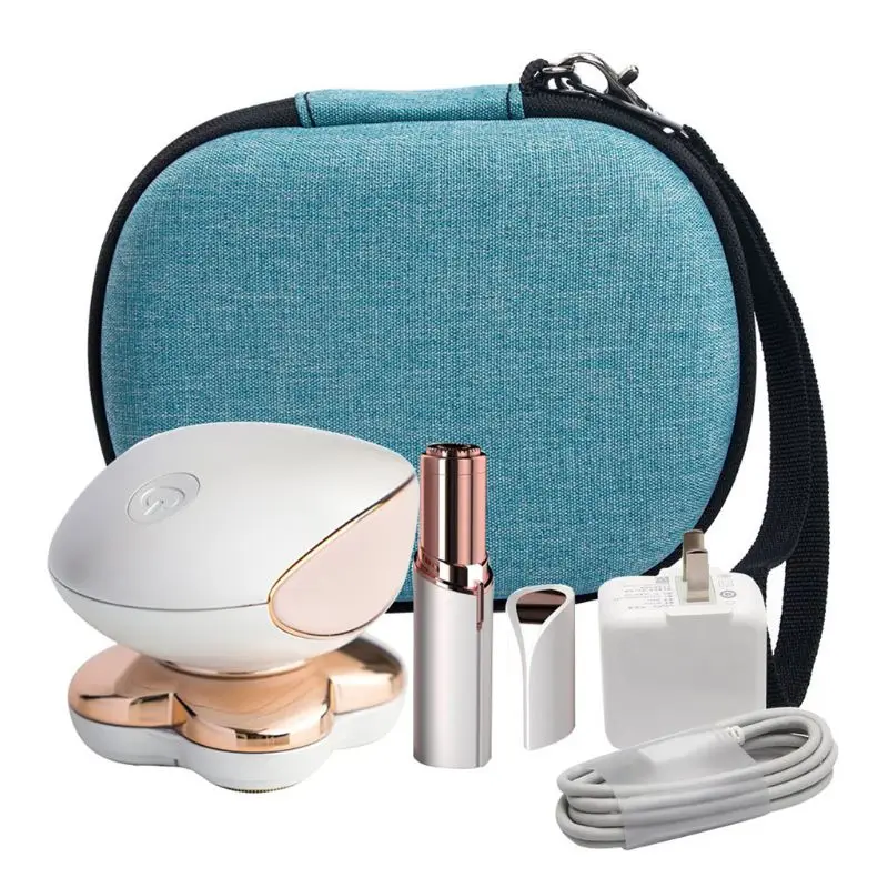 Woman Hair Remover Device Hard Travel Storage Case Trim Bag Legs Portable Carry