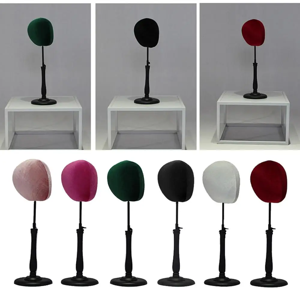 Adjustable Tabletop Hat Stand Mannequin Head Model Wig Cap Display
