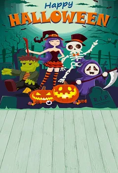 

fundos fotograficos newborn Happy Halloween Background Photo Wood Floor Photo Studio Backdrops Children Party