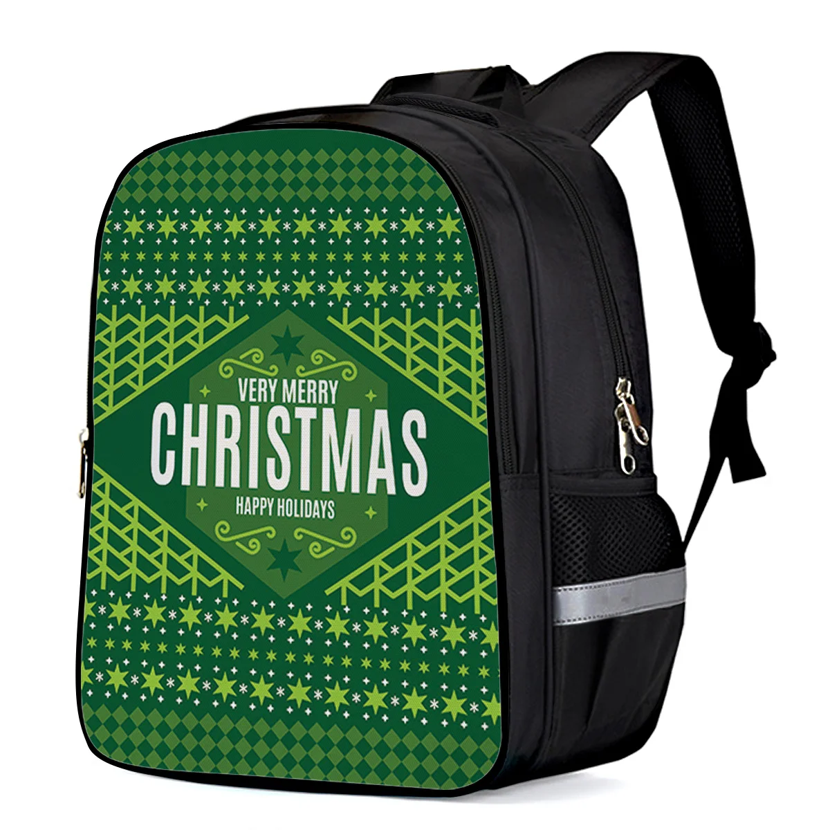 Рюкзак с абстрактными геометрическими узорами и рождественскими темами детские