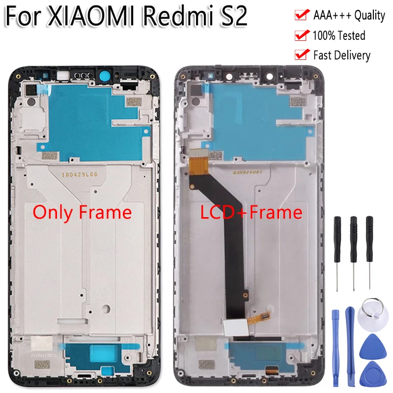 5,9" Средняя рамка для Xiaomi Redmi S2 lcd сенсорный экран AAA Качество дигитайзер сборка Замена для Redmi S2 ЖК-дисплей