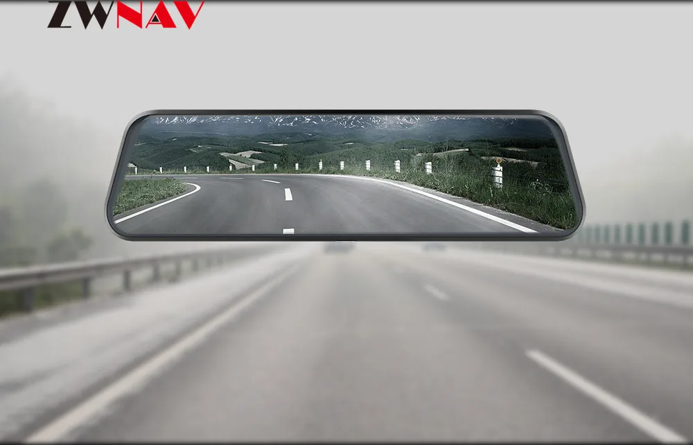 1" поток Медиа android зеркало автомобиля зеркало заднего вида Dash Cam FHD 1080P супер ночного видения сенсорный видеорегистратор камера с ADAS gps NAVI