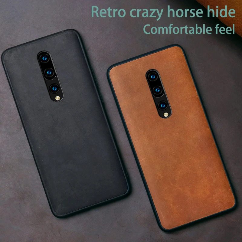 Чехол для телефона из натуральной кожи Oneplus 8 7 7T Pro 6 6T воловьей В Стиле Ретро Crazy