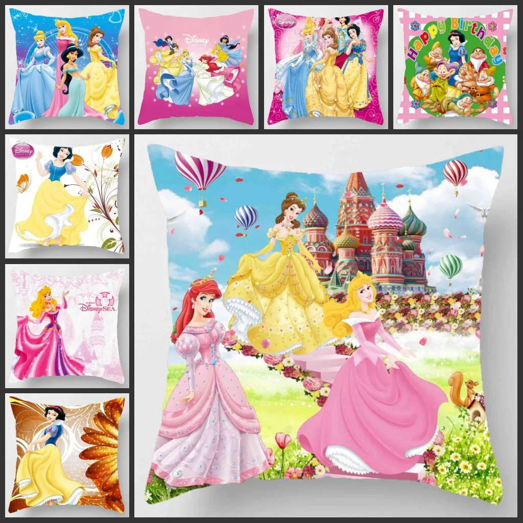 

Disney Princess Cinderella Bella Women Decorative/nap Pillow Cases Cushion Cover 1 Piece on Bed Sofa Children Birthday Gift