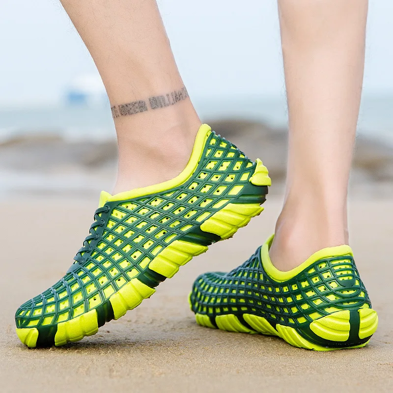 

2019 New Style Outdoor Wading Porous Shoes Closed-toe Comfortable Breathable Sandals Men Versatile Trendy Shoes Men's