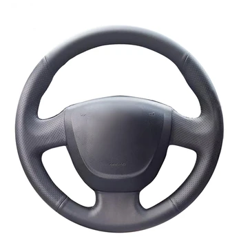 

Black Artificial Leather Car Steering Wheel Cover for Lada Granta 2011-2018