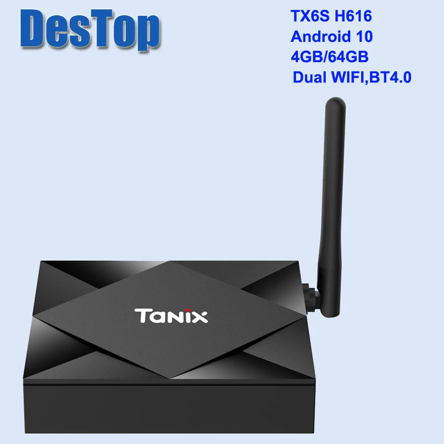 Presale TX6S Tanix Android 10,0 ТВ приставка H616 чип TX6 4 Гб 64 Гб Смарт ТВ приставка медиаплеер двойной WiFi Bluetooth 8K ТВ приставка - Цвет: 4GB 64GB