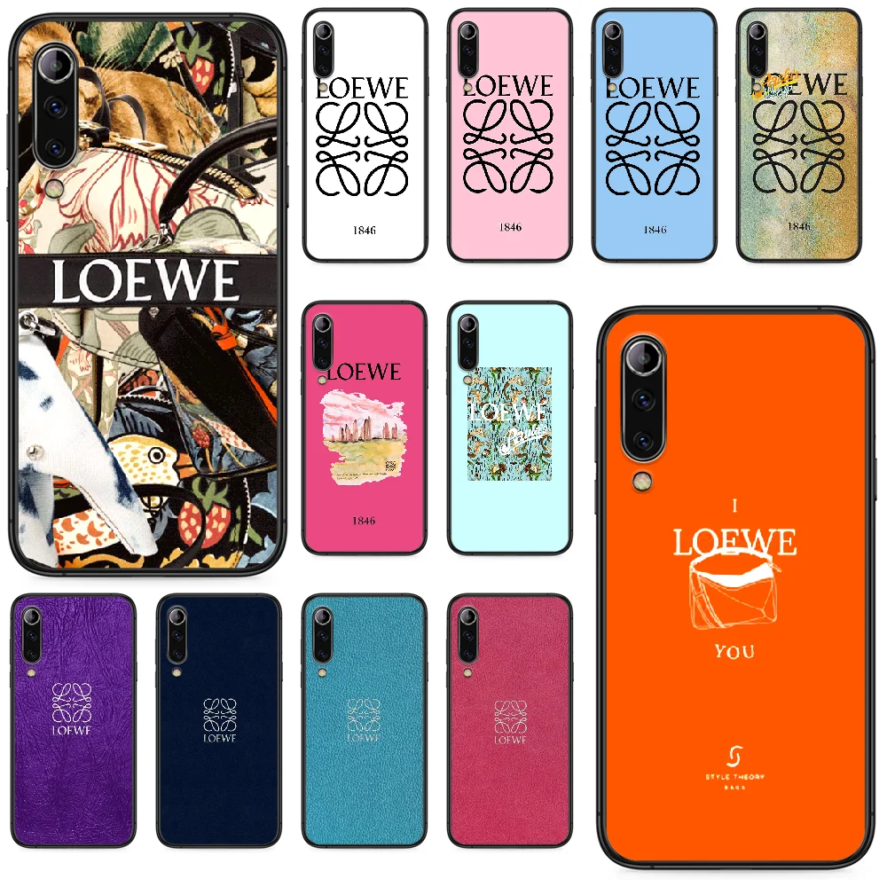 

Luxury brand loewe perfume Phone case For Xiaomi Mi 6 8 A1 Note3 A2 9 CC9 9T A3 MIX 2 2S 3 9 Lite SE Pro black cell cover