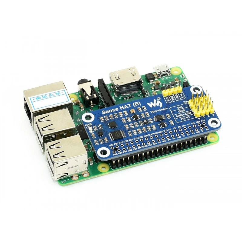 Waveshare Sense HAT (B) для Raspberry Pi мульти мощные датчики поддерживает внешние 3 V
