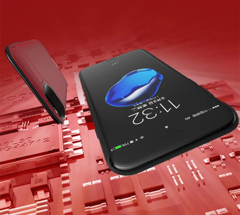 20000 мАч быстрое зарядное устройство для телефона для iPhone 6 7 8 plus 5,5 дюймов Чехол для аккумулятора портативное зарядное устройство аккумулятор, упаковка