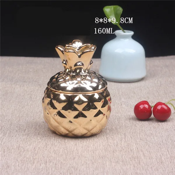 Jewelry Storage Tank MSJO резервуар для хранения ювелирных изделий Органайзер для женщин керамический INS стиль ананас коробка Пылезащитная крышка домашний деко настольная коробка для хранения - Цвет: Jewelry Storage Tank