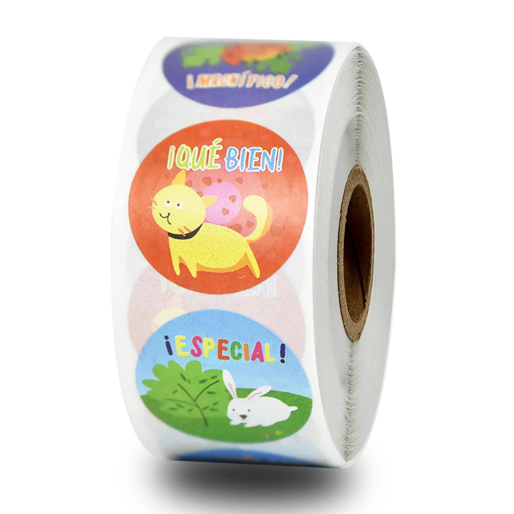 

500 sheets teacher reward student stickers 8 kinds of animal design toy stickers children toys collection stationery stickers