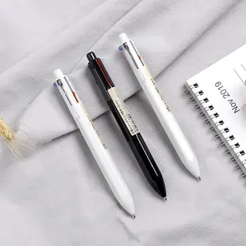 

JIANWU 1pc Simplicity 5+1 colors refill Ballpoint pen Mechanical pencil for Writing Multi functional creative business pen