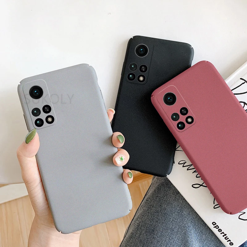 MOESOE Mờ Cứng Máy Tính Điện Thoại Xiaomi 11 Poco X3 M3 Mi 10T Lite 10T Pro Redmi note 9 S Pro 9 Chống Sốc Mờ Ốp Lưng Coque best phone cases for xiaomi