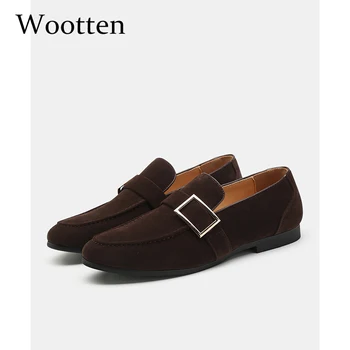 

Plus Size 37-48 Loafers men slip on designer leather elgant autumn footwear fashion luxury Social mocassin men casual shoes
