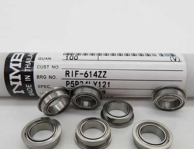 Original NMB Flanschlager RIF-614ZZ 6,35 * 9,525 * 3,175 mm FR168ZZ Zoll Präzisions-Miniaturkugelwellenlager 614 – Detail 4