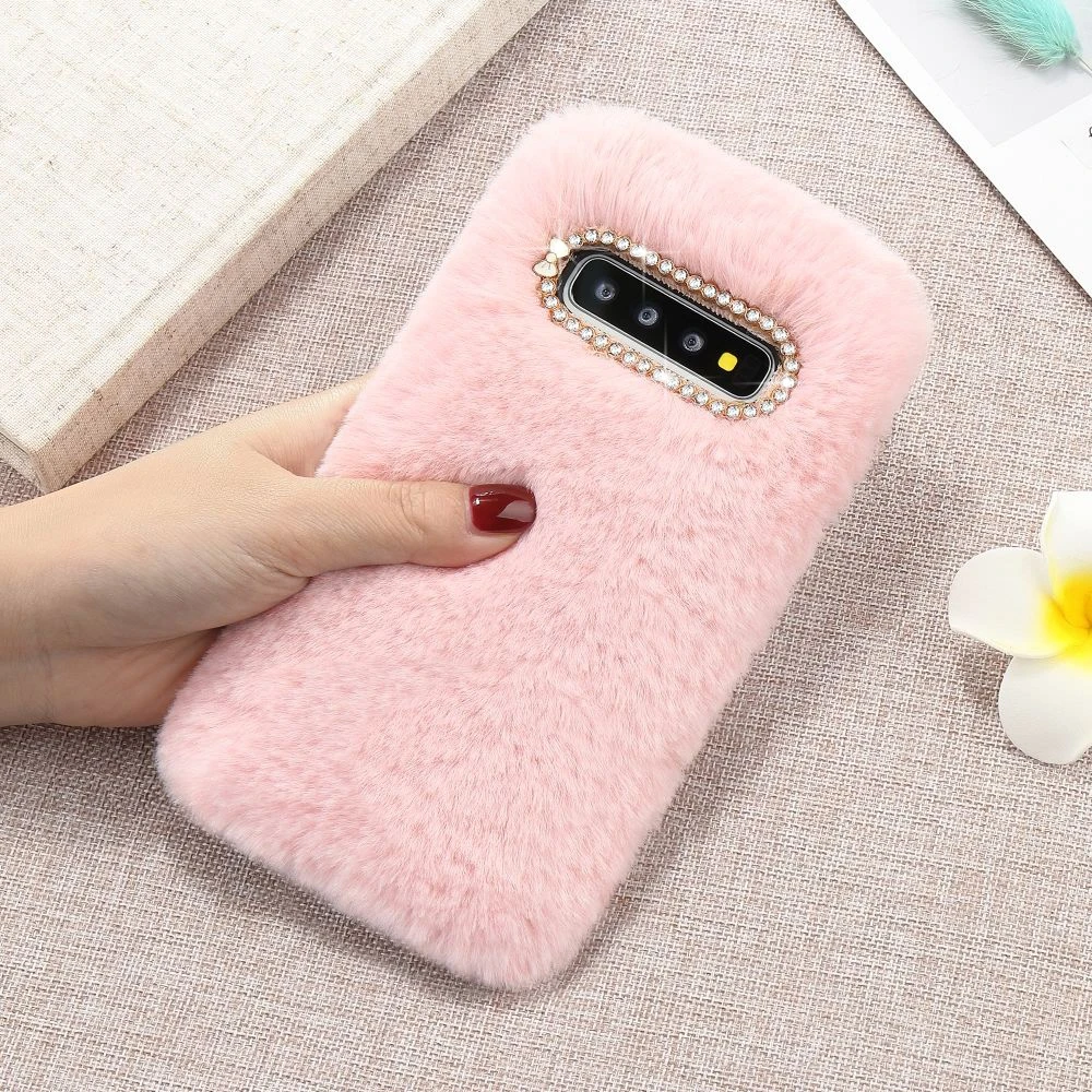 Ударопрочный чехол из искусственного меха для Samsung Galaxy S20 Ultra 5G S9 Plus S10 S10e S8 Note 10 Lite