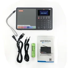 GTMEDIA D1 DAB+ FM(RDS) стерео цифровое радио многополосное радио 1," ЖК-дисплей Будильник 18650 литиевая аккумуляторная батарея
