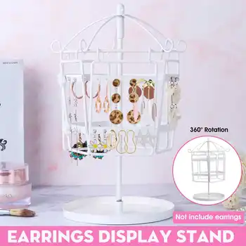 

Jewelry Display Rack Stand Fram Earrings Storage Organizer Home Hanging Jewelry Necklace Earrings Rings Holder Frame Dresser