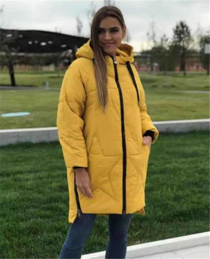 Весеннее Новое Стильное модное хлопковое пальто с капюшоном теплое AliExpress EBay