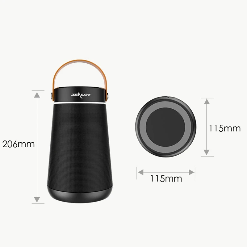 ZEALOT S21 Bluetooth динамик объемный громкий сабвуфер Портативный ручной карты открытый динамик