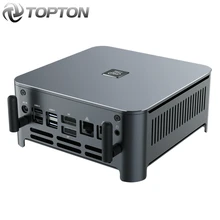 TOPTON Mini PC Windows 10 Intel i9 10880H 8 Core 16 Themen 2 * DDR4 2 * M.2 NVME 2 * Lan Barebone System DP HDMI HTPC NUC 4K Computer