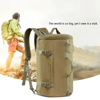 

Outdoor Sports Camping Backpack Packable Lightweight Waterproof Climbing Hiking Barrel Backpack Sports Duffel Bag